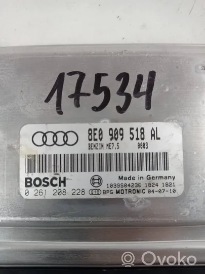 Audi A4 S4 B6 8E 8H Calculateur moteur ECU 8E0909518AL