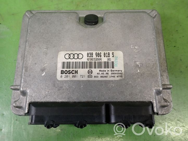 Audi A4 S4 B5 8D Centralina/modulo motore ECU 038906018S 0281001721