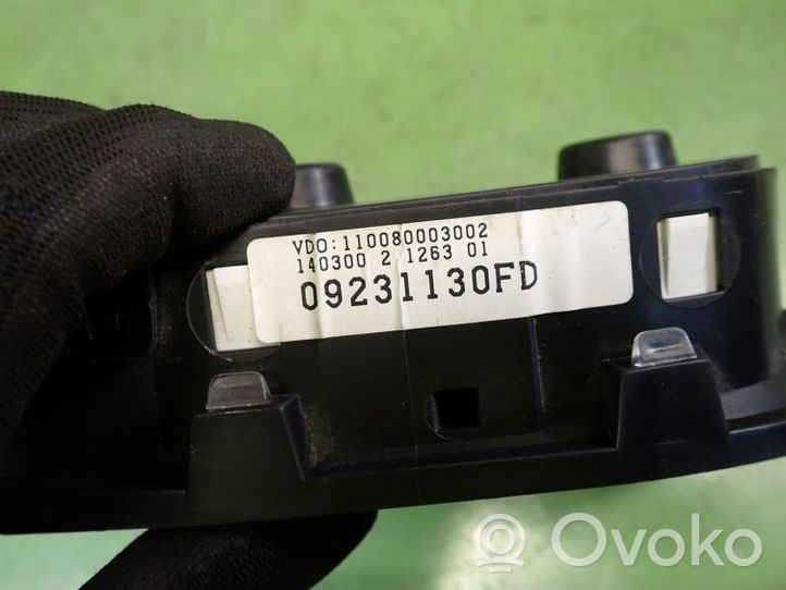 Opel Astra G Tachimetro (quadro strumenti) 09231130FD