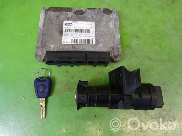 Fiat Panda II Unité de commande, module ECU de moteur 55196260