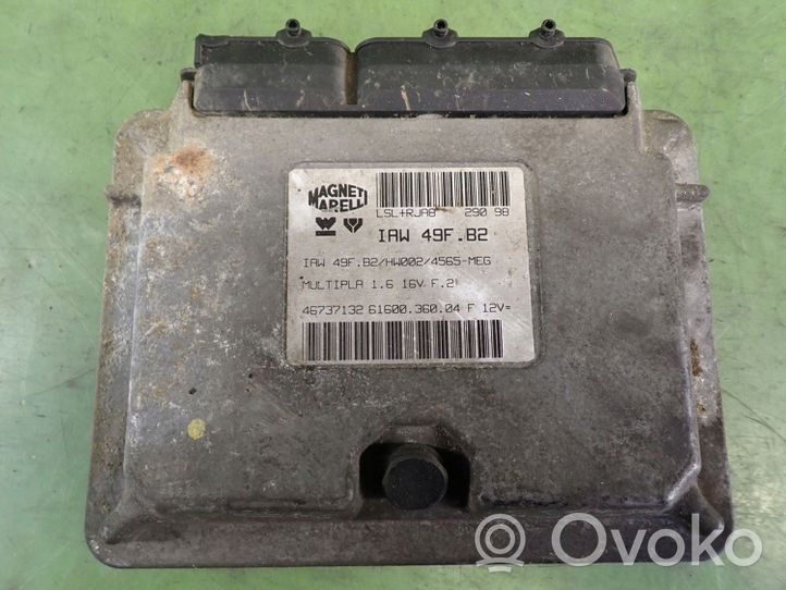 Fiat Multipla Unité de commande, module ECU de moteur 46737132 IAW49FB2