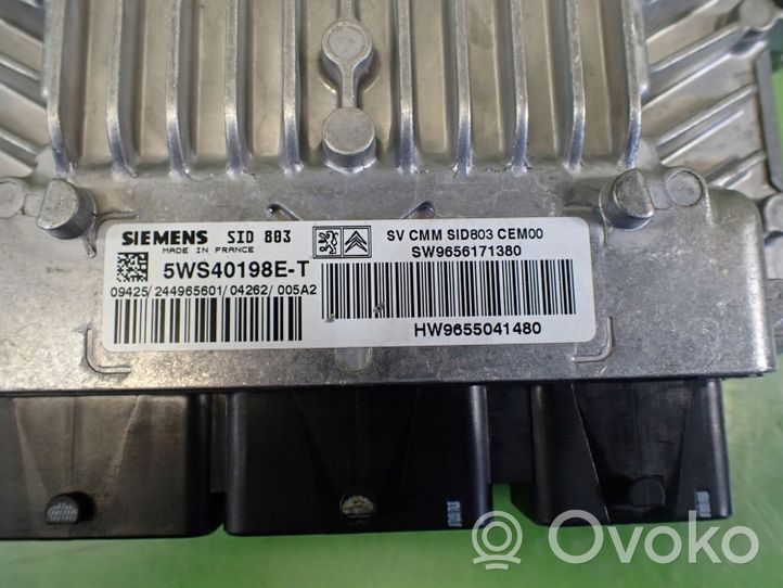 Citroen C5 Unité de commande, module ECU de moteur SW9656171380