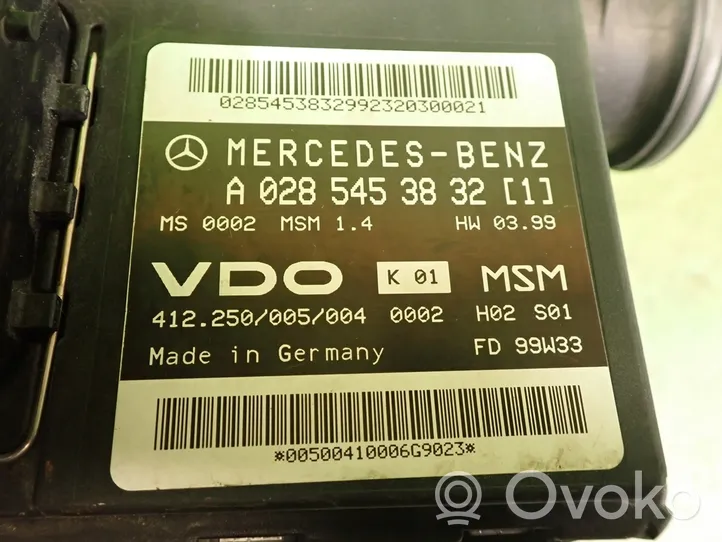 Mercedes-Benz A W168 Centralina/modulo motore ECU 