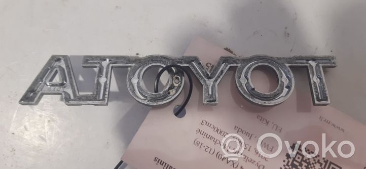 Toyota RAV 4 (XA40) Значок производителя / буквы модели 7544142080
