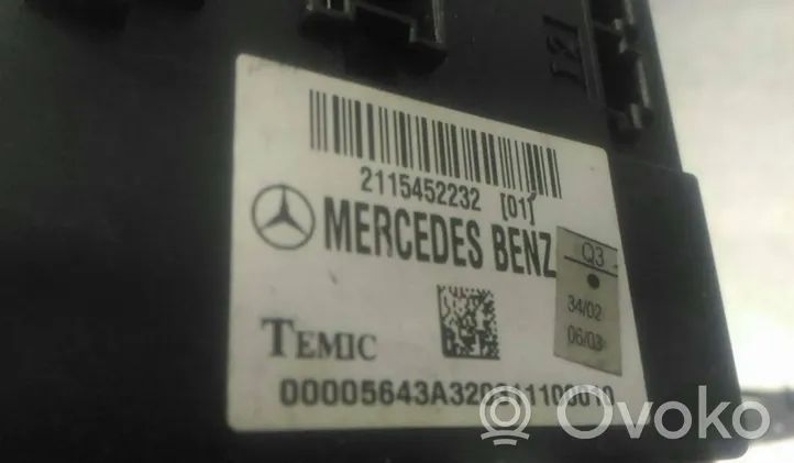 Mercedes-Benz E W211 Centralina/modulo del motore 