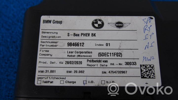 BMW 2 F45 Sterownik / Moduł Airbag 9846612