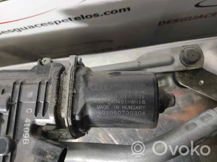 Audi A4 S4 B8 8K Etupyyhkimen vivusto ja moottori 8K1955119B