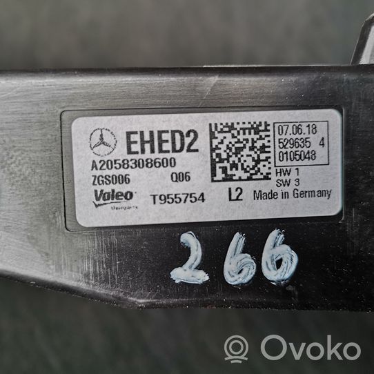 Mercedes-Benz C W205 Scambiatore elettrico riscaldamento abitacolo A2058308600