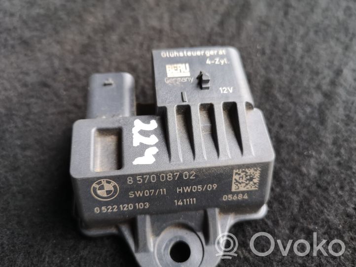 BMW 1 F20 F21 Przekaźnik / Modul układu ogrzewania wstępnego 8570087