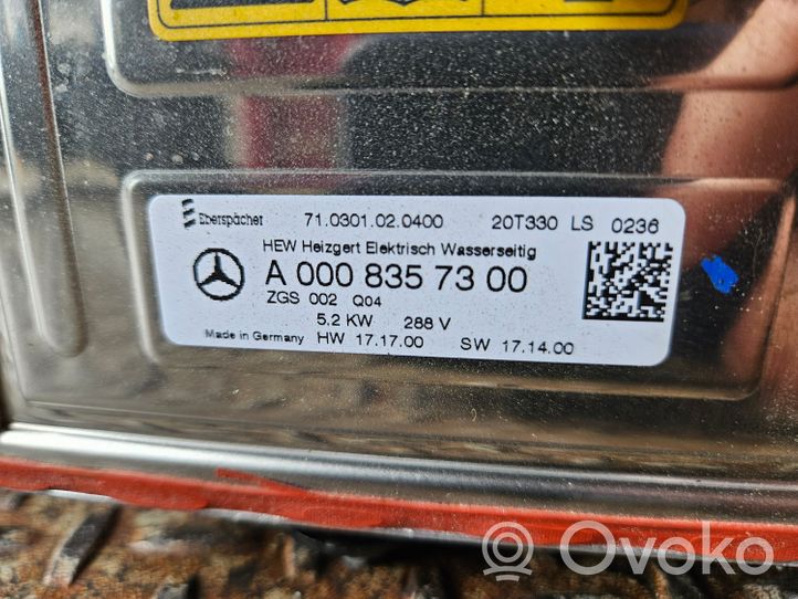 Mercedes-Benz A W177 Riscaldatore liquido di raffreddamento A0008357300