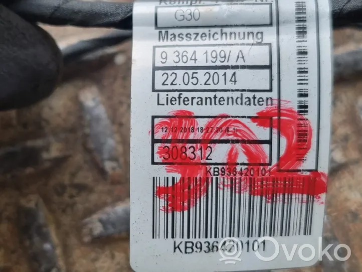 BMW 5 G30 G31 Pysäköintitutkan anturin johtosarja (PDC) 9364199