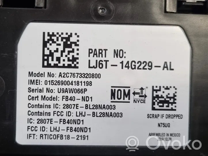 Ford Escape IV Moduł / Sterownik Bluetooth LJ6T14G229