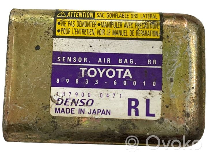 Toyota Land Cruiser (J120) Capteur de collision / impact de déploiement d'airbag 8983360010