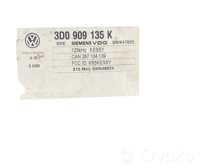 Volkswagen Phaeton Centralina/modulo keyless go 3D0909135K