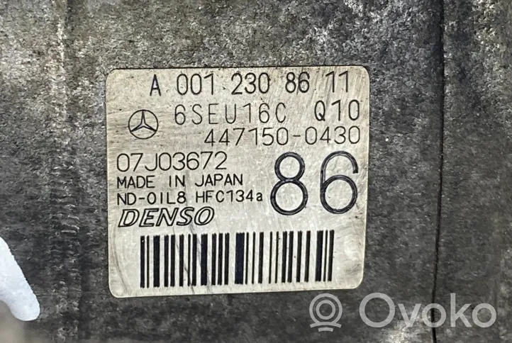Mercedes-Benz E W211 Ilmastointilaitteen kompressorin pumppu (A/C) A0012308611