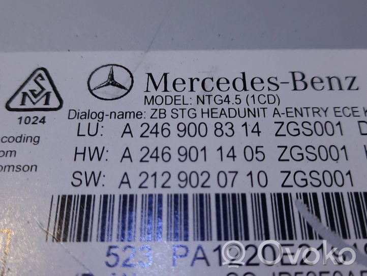 Mercedes-Benz B W246 W242 Radija/ CD/DVD grotuvas/ navigacija A2469008314