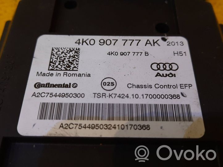 Audi A6 S6 C8 4K Jousituksen ohjainlaite/moduuli 4K0907777AK