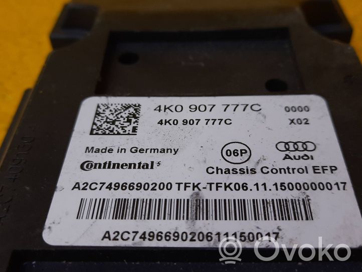 Audi A8 S8 D5 Sterownik / Moduł zawieszenia pneumatycznego 4K0907777C