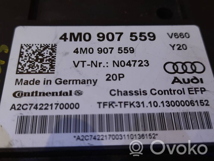 Audi Q7 4M Centralina sospensioni pneumatiche (posteriore) 4M0907559