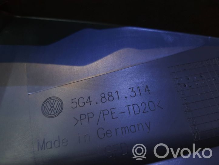 Volkswagen Golf VII Slidės apdaila priekinės vairuotojo sėdynės 5G4881314