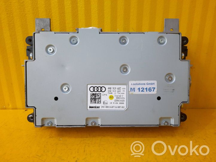 Audi A8 S8 D5 Monitor / wyświetlacz / ekran 4N0919603