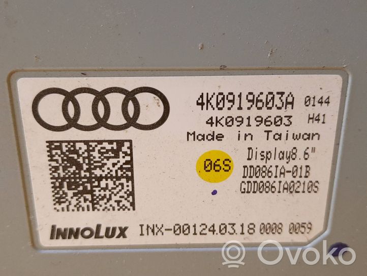 Audi A6 S6 C8 4K Écran / affichage / petit écran 4K0919603A