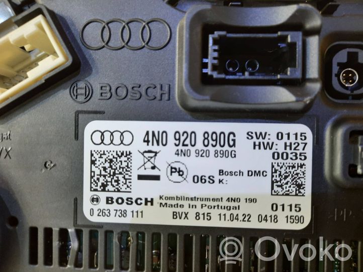 Audi A8 S8 D5 Spidometrs (instrumentu panelī) 4N0920890G