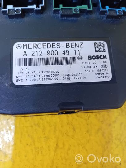 Mercedes-Benz E AMG W212 Altre centraline/moduli A2129004911