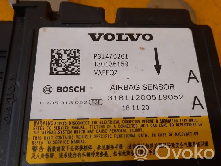 Volvo V60 Unidad de control/módulo del Airbag 31476261