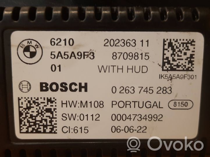 BMW 8 G15 Tachimetro (quadro strumenti) 5A5A9F3