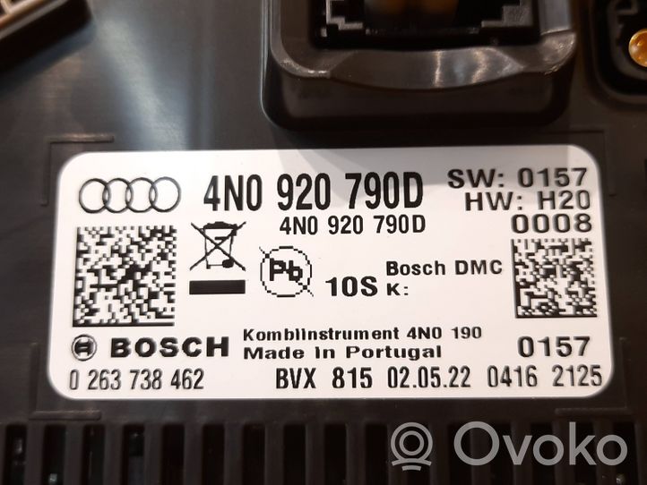 Audi A8 S8 D5 Tachimetro (quadro strumenti) 4N0920790D