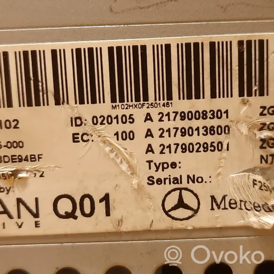 Mercedes-Benz S C217 Unité principale radio / CD / DVD / GPS A2179008301