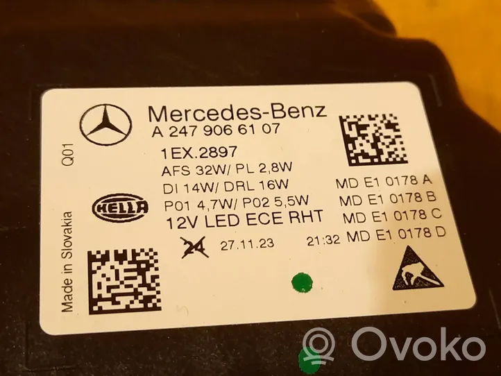Mercedes-Benz GLA H247 Etu-/Ajovalo A2479066107