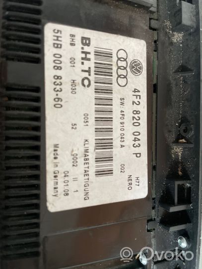 Audi A6 S6 C6 4F Panel klimatyzacji 4F2820043P