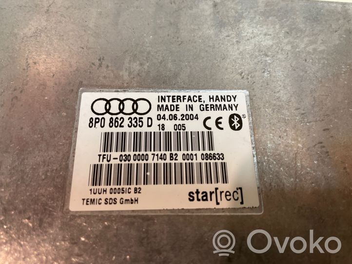 Audi A4 S4 B6 8E 8H Bluetoothin ohjainlaite/moduuli 8P0862335D