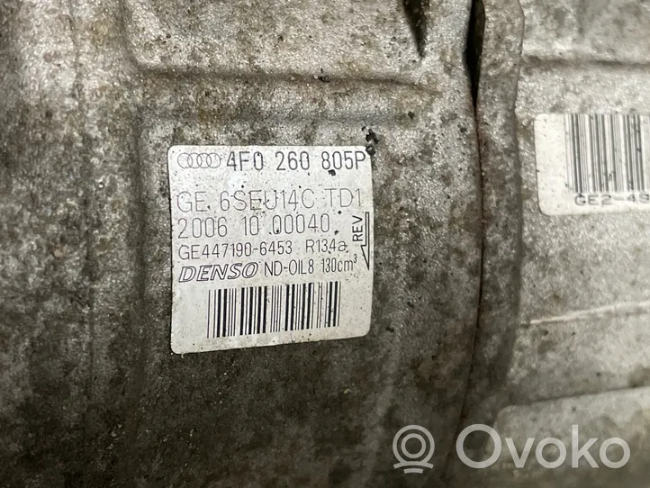 Audi A6 S6 C6 4F Ilmastointilaitteen kompressorin pumppu (A/C) 4F0260805P