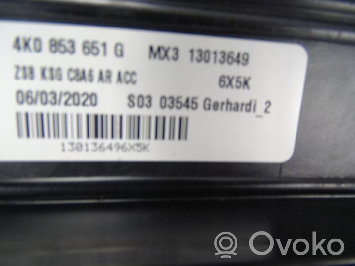 Audi A6 Allroad C8 Grotelės viršutinės 4k0853651g