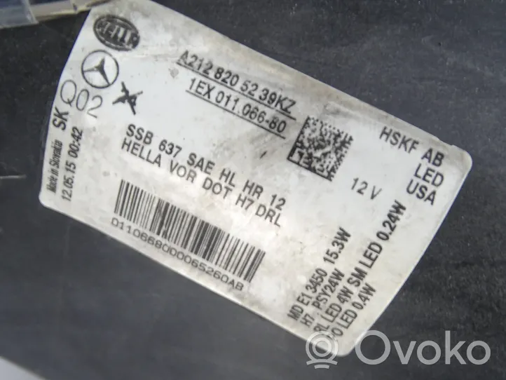 Mercedes-Benz E W212 Phare frontale A2128205239