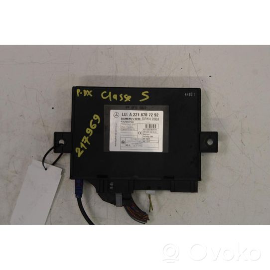 Mercedes-Benz S W221 Door central lock control unit/module 