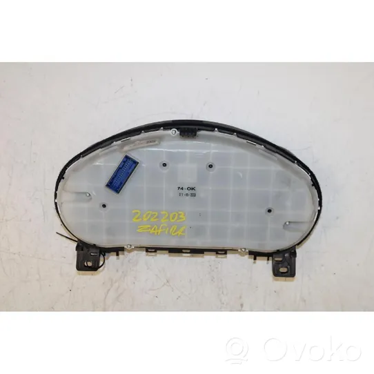 Opel Zafira C Compteur de vitesse tableau de bord 