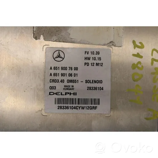 Mercedes-Benz A W176 Unité / module de commande d'injection de carburant 