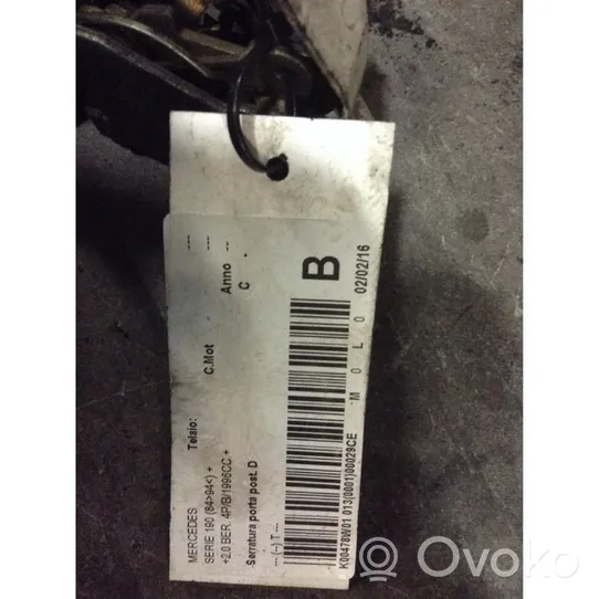 Mercedes-Benz 190 W201 Rear door lock 