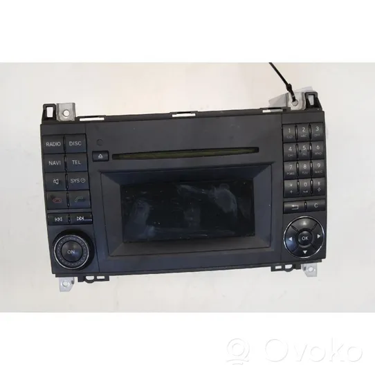 Mercedes-Benz A W169 Radio/CD/DVD/GPS-pääyksikkö A1699061600