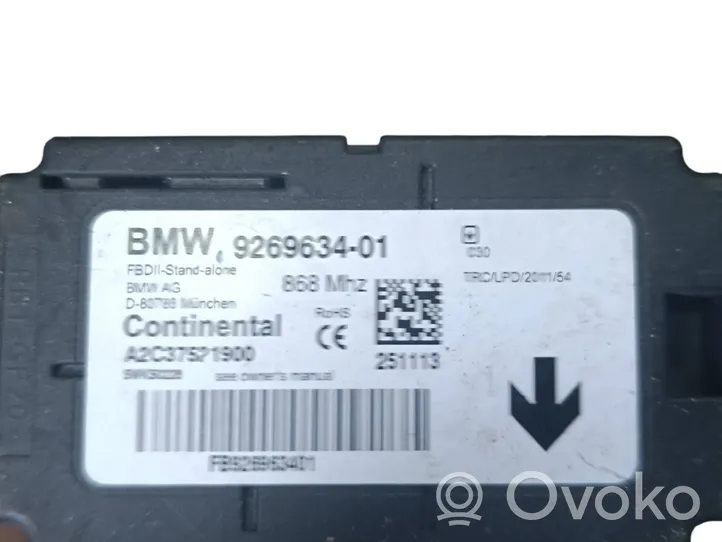 BMW 1 F20 F21 Hälytyksen ohjainlaite/moduuli 9269634