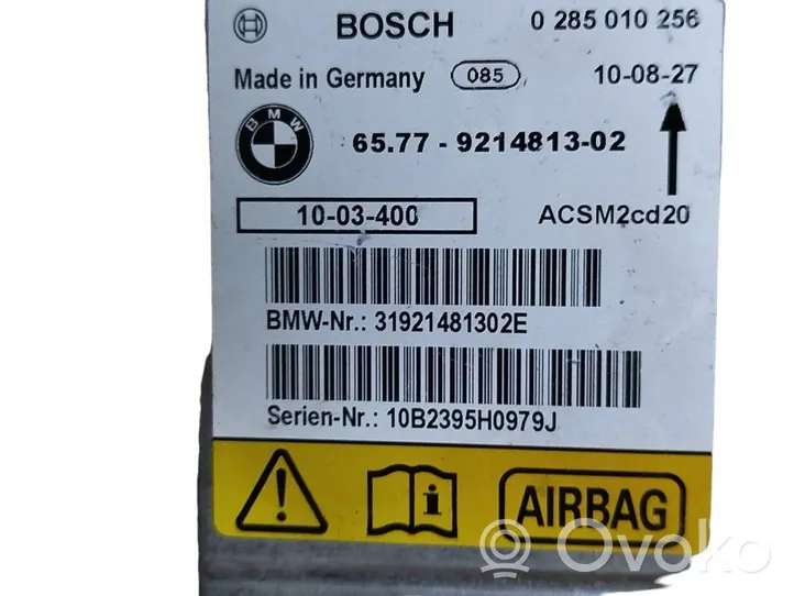BMW X5 E70 Module de contrôle airbag 9214813