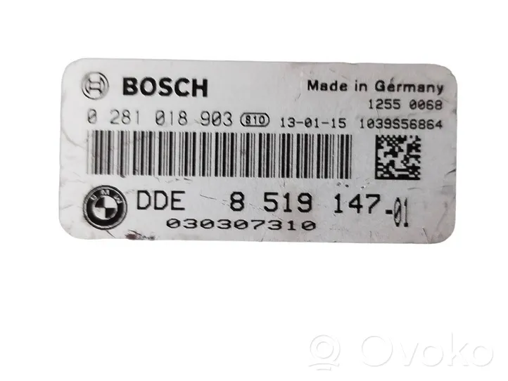 BMW X5 E70 Calculateur moteur ECU 8519147