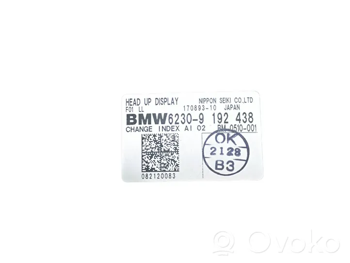 BMW 7 F01 F02 F03 F04 HUD-näyttö 9192438