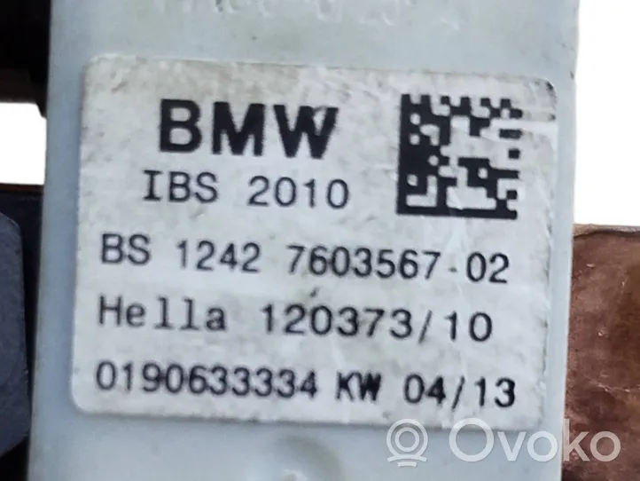 BMW X5 E70 Minus / Klema / Przewód akumulatora 7603567
