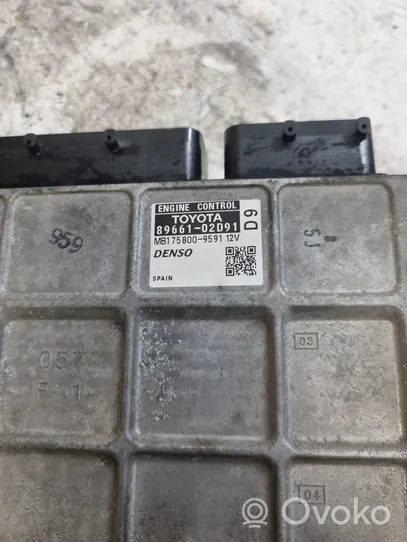 Toyota Auris 150 Sterownik / Moduł ECU 8966102D91