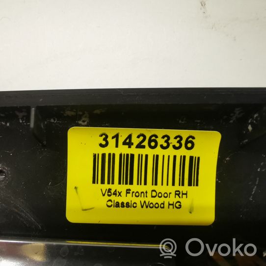 Volvo S90, V90 Garnitures, kit cartes de siège intérieur avec porte 31447041